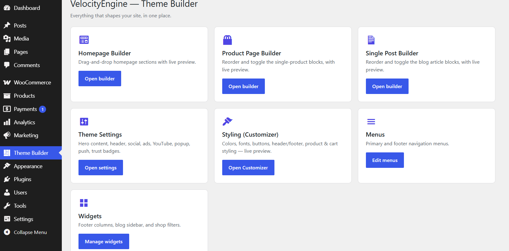Homepage Builder
