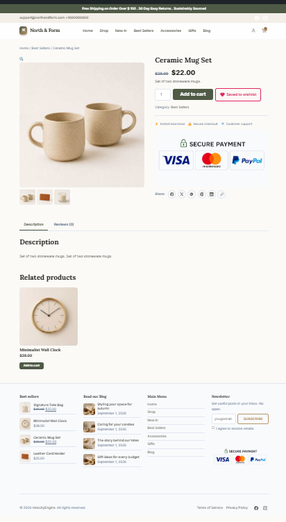 Product page