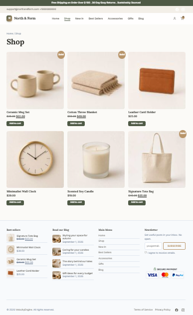 WooCommerce product page